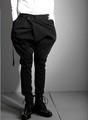 HOT Summer 2016 New fashion tide non mainstream slim harem pants boot cut jeans trousers nightclub