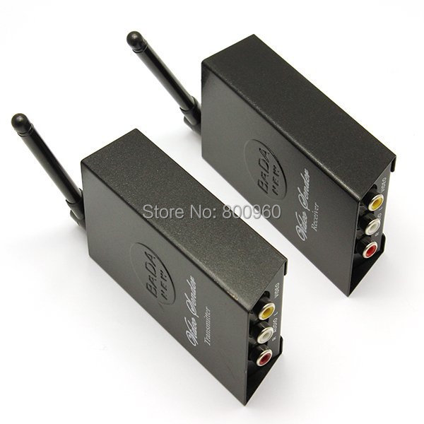 2.4GHz 4 channel Wireless TV Audio Video AV Transmitter Sender and