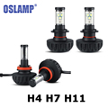 Oslamp H4 H7 H11 CREE chips LED Car Headlight 60W 40W Hi Lo Single Beam Auto