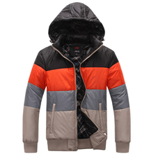Winter Jacket Men Slim Thicken Parka Outdoor Warm Hooded Down Jacket Cotton Winter Coat Men Jaqueta