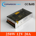 switching power 12V 20A 240W Switching Power Supply Driver for LED Strip Lights AC 110 220V