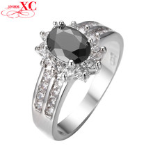 Brand new black sapphire lady’s 10KT white Gold Filled Ring sz5/6/7/8/9/10/11/12