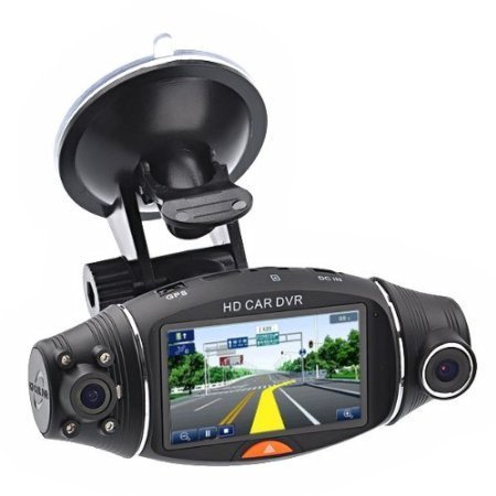 R310 Dual Lens Dash Cam HD Car DVR Video Recorder Car DVRS Camera G sensor GPS