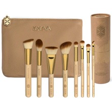 New Item Zoeva 8pcs brushes with cosmetic bag/holder Bamboo Makeup Kit