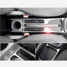 1 PCS DIY New Stainless steel Car styling Handbrake panel decorative light box cover For Volkswagen vw POLO parts accessories