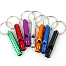 Aluminum Emergency Survival Whistle Keychain For Camping Hiking