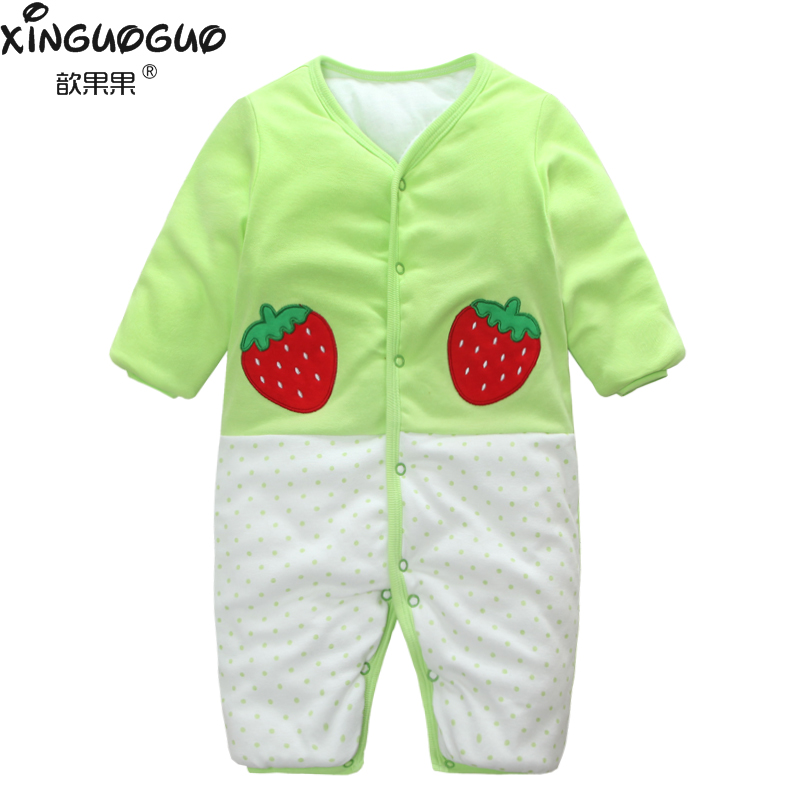 0 12 month winter 100% cotton one piece long sleeve baby ...