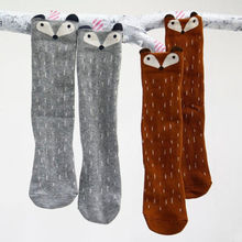 Baby Infant Toddler Kids Fox Pattern Cotton Children girls Stockings Knee High Hosiery Leg Warmers