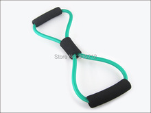 2pcs 8 shaped chest developer latex chest expander tension device yoga Tube body bands elastic spring