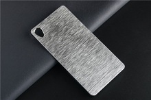 Luxury Brushed Metal Aluminium PC material case For Sony Xperia Z3 Hard Back phone case cover