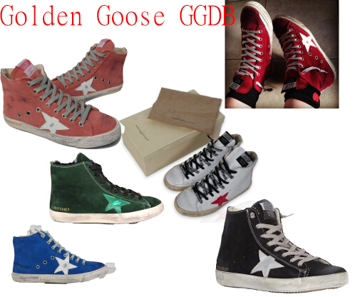 Italy Brand golden goose sneakers for women high top shoes men fashion Sneakers Genuine Leather Superstar
