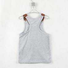 2015 Summer Child Cool Vest Kids Cotton Casual Sleeveless T Shirts for Boys and Girls Sport