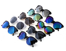 Fashion Vintage Sunglasses Retro Cat Eye Semi-Rim Round Sunglasses for Men Women Sun Glasses Eyewear Eyeglasses