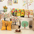2016 Hot Sell New Home Decorative home Cushion Throw Pillowcase 18 Vintage Cotton Linen Square Pillows