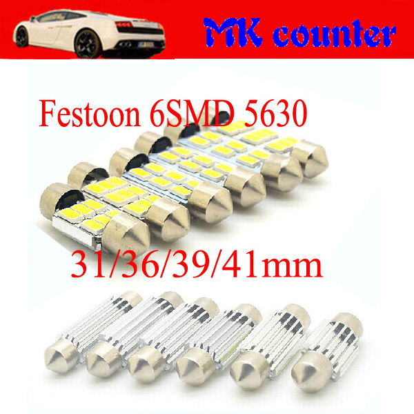   50x  c5w canbus    obc 6  5630   3  31  36  39  41  42  6smd     dc 12 