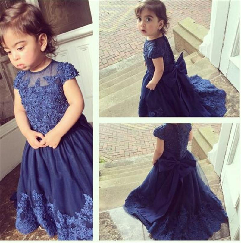 Popular Navy Blue Flower Girl DressesBuy Cheap Navy Blue Flower Girl
