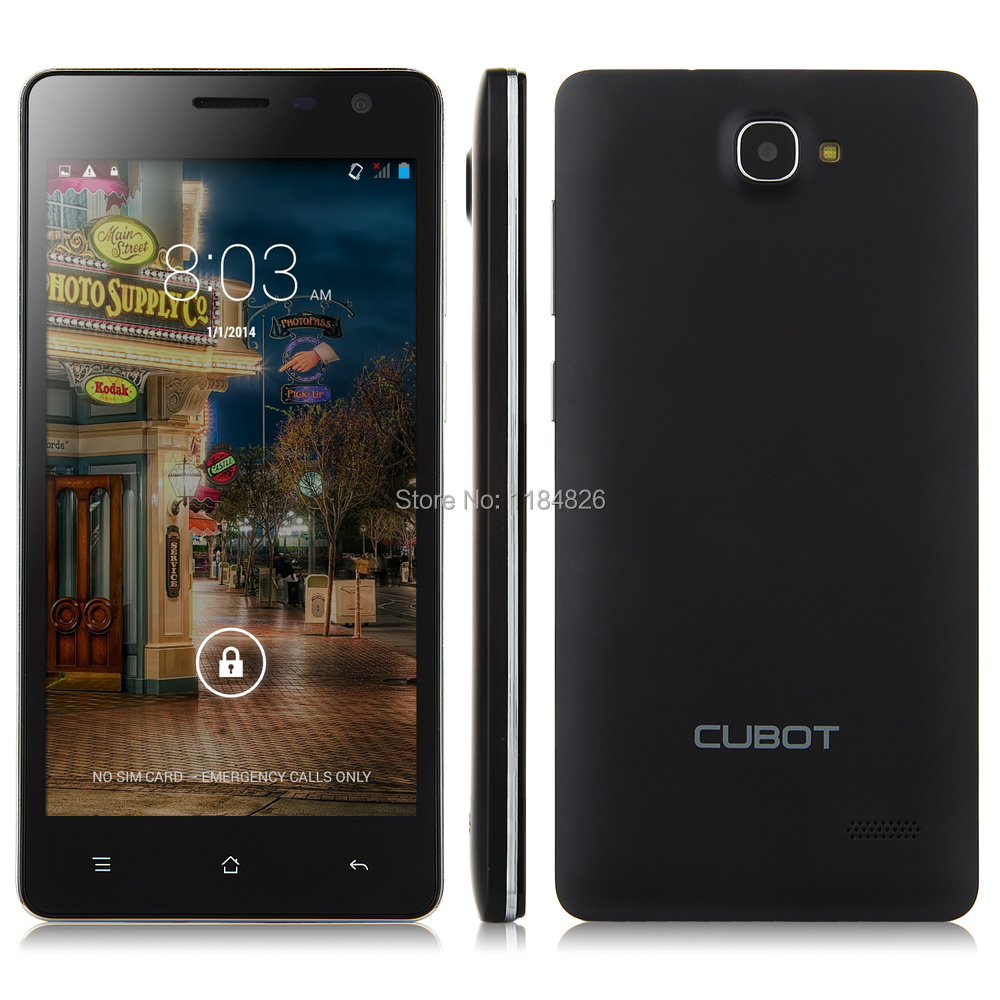 Original Cubot S168 Smartphone Android 4 4 MTK6582 Quad Core 1GB RAM 8GB ROM 5 0