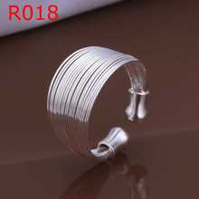 Big Pormotion!!Free Shipping 925 Silver Ring,925 Silver Fashion Jewelry,Multi Line Ring – Opened SMTR018