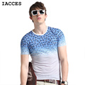 Holiday Beach T shirt Men Luxury Ice Silk Fashion Tide Male T Shirt Printing Round Neck