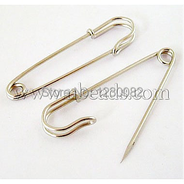 10pcs lot Silver Iron font b Kilt b font Pins Brooch Findings for Craft DIY 70mm