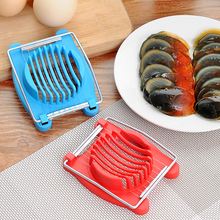 New Stainless Steel Egg Slicer Cracker Kitchen Tool Useful Cooking Tool 10*7.5cm Egg Cutter Kitchen Accessories Eggs Tools