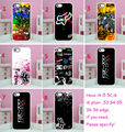 Hot sales 8pcs lots Fox racing hard White Skin case cover for iphone 5 5s 4