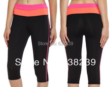 New Women Running Tights Sports Pants Jogging Capris Lycra Compression Fitness Exercising GYM Quick Dry Trousers