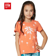 girls t shirt brand kids t-shirts short sleeve fashion girls clothing 2016 print children tees wholesale size 6-15t