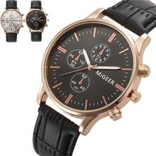 Wrist Watch For Luxury Fashion Faux Leather Band Mens Analog Quartz Watch Men s Business Watches