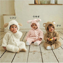 Autumn winter baby clothing coral fleece jumpsuit animal clothing romper baby clothes all for children clothes and accessories