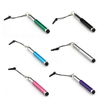 3 pcs/lot Universal Capacitive Stylus Pen for All Tablet PC Smartphone PDA Touch Pen With 3.5mm Earphone Jack Dustproof Plug