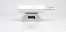 White color 5V 1A EU Plug USB AC Power Wall Charger Adapter for all Apple iPhone