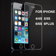 0.26mm 2.5D Ultra HD Tempered Glass for iPhone 6 6plus Tempered Glass Screen Protector Film for iPhone 4 4S 5 5s 6 6s plus guard