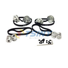 20 Teeth 40 Teeth GT2 Timing Pulley And Length 200mm 202mm 204mm 208mm GT2 Belts in Closed Loop Color Black