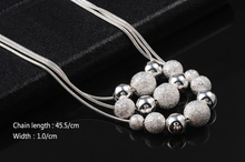 GSSPP004 Valentine’s day gift! pendant necklace,high quality silver balls necklace,fashion neckalce Silver jewelry