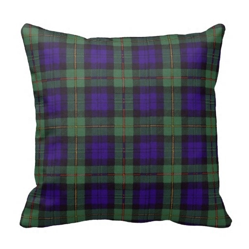 Brown Macewen Scottish Clan font b Tartan b font Plaid Throw Pillow Case Size 45x45cm Free