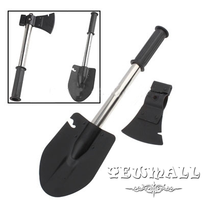 4 in 1 Military Type Steel Shovel Axe Saw Knife Combined Camp Tool Kit Outdoor Tool