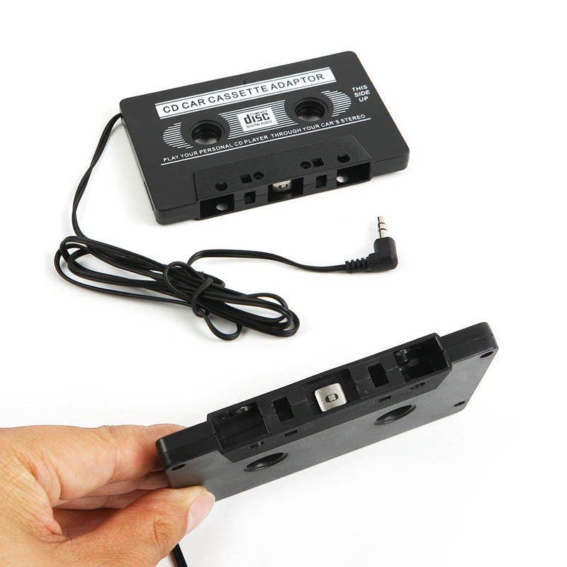 NEW AUDIO CAR CASSETTE TAPE ADAPTER CONVERTER 3 5 MM FOR IPHONE IPOD MP3 AUX CD