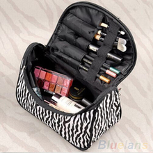 Portable Zebra Travel Wash Storage Toiletry Pouch Cosmetic Case Makeup Bag