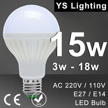 Lamp LED Bulb 3W 5W 7W 9W 12W 15W 18W LED E27 E14 110V 220V 240V Led Lamp Cold White Warm White LED light Bulb SMD 5730