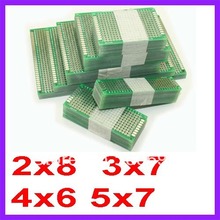 20pcs 5×7 4×6 3×7 2×8 cm double Side Copper prototype pcb Universal Board for Arduino Free Shipping Dropshipping