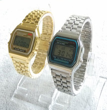 2015 Hot Sale Led cassio Casual Women Dress Watch Couple Watches Men Full Stainless Digital sports