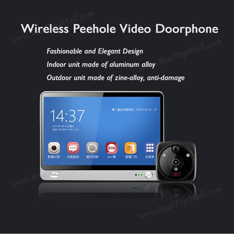 New hot sell Android IOS Wireless Wifi Peephole Video Doorphone Viewer 7