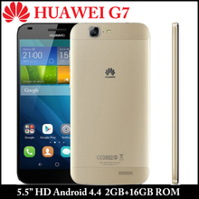 Original  HUAWEI Ascend G7 5.5” IPS Android 4.4 MSM8916 Quad Core Mobile Phone 1.2GHz 2GB+16GB Unlocked WCDMA GPS HD Smartphone