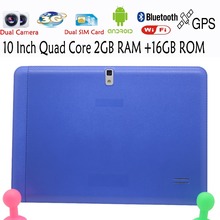 10 Inch 2GB 16GB Quad Core Tablet Pc Dual Camera Dual SIM Card 3G Phone Call