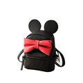 2016 Trendy New Mickey Small Backpack Women Cute Cartoon Hand held Bag Designer Big Bowknot Ladies