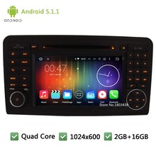 Quad core Android 5.1.1 Car DVD Player Radio Audio Stereo Screen GPS For Mercedes-Benz ML CLASS W164 ML300 GL CLASS X164 GL320