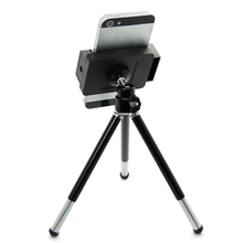 2015 Useful Universal Desktop Tripod Camera Bracket Mount Holder for Mobile Phone Smartphone Black and White