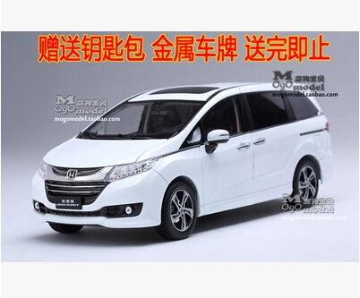 2015 New ODYSSEY MPV origin 1:18 car model alloy Fifth Generation Pearl White business car toy collection discast gift
