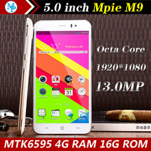 Original Smartphone mpie M9 MTK6595Octa Core 2.2 5.0 Inch 1080P 4GBRAM 16GB ROM Dual Sim 13.0MP Camera android cell Mobile Phone